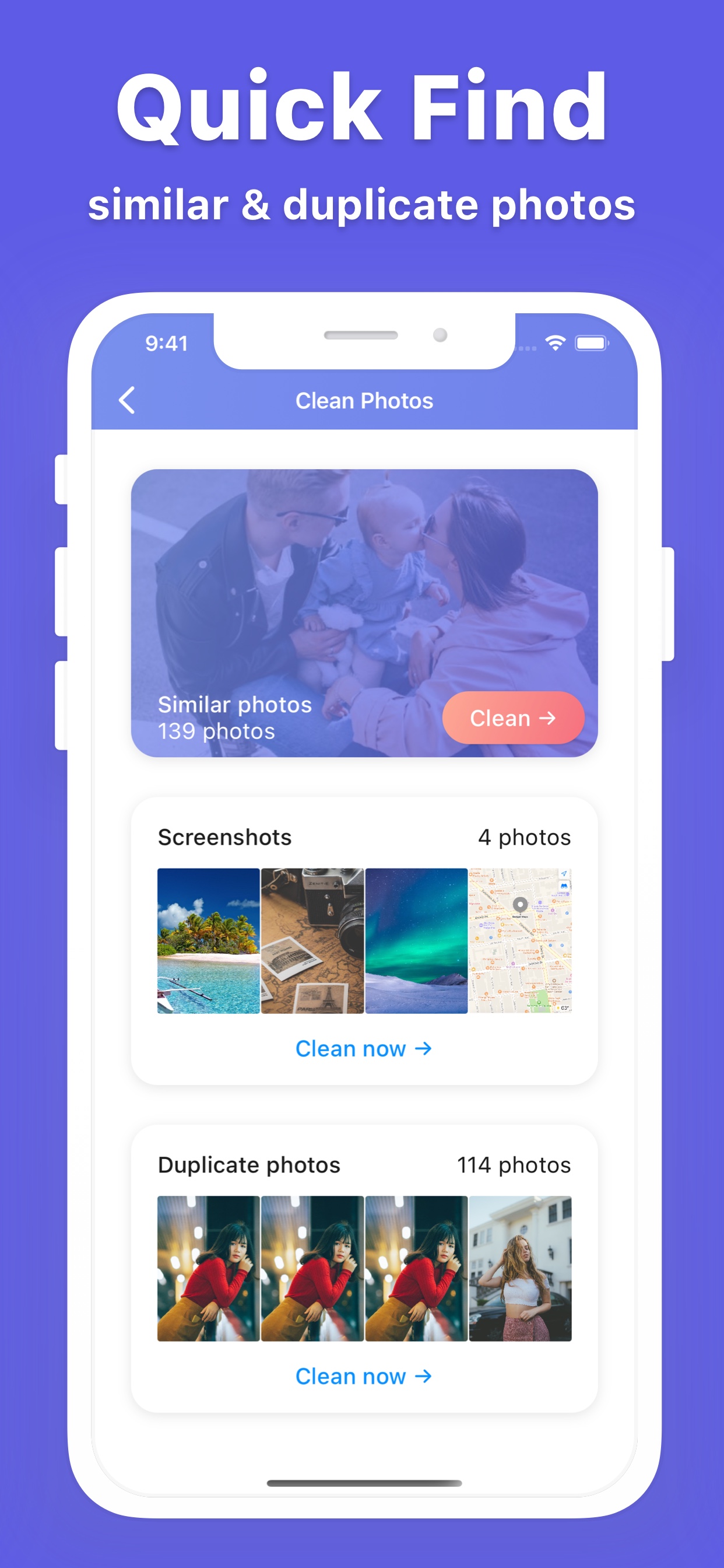 Phone Cleaner compressor home screen