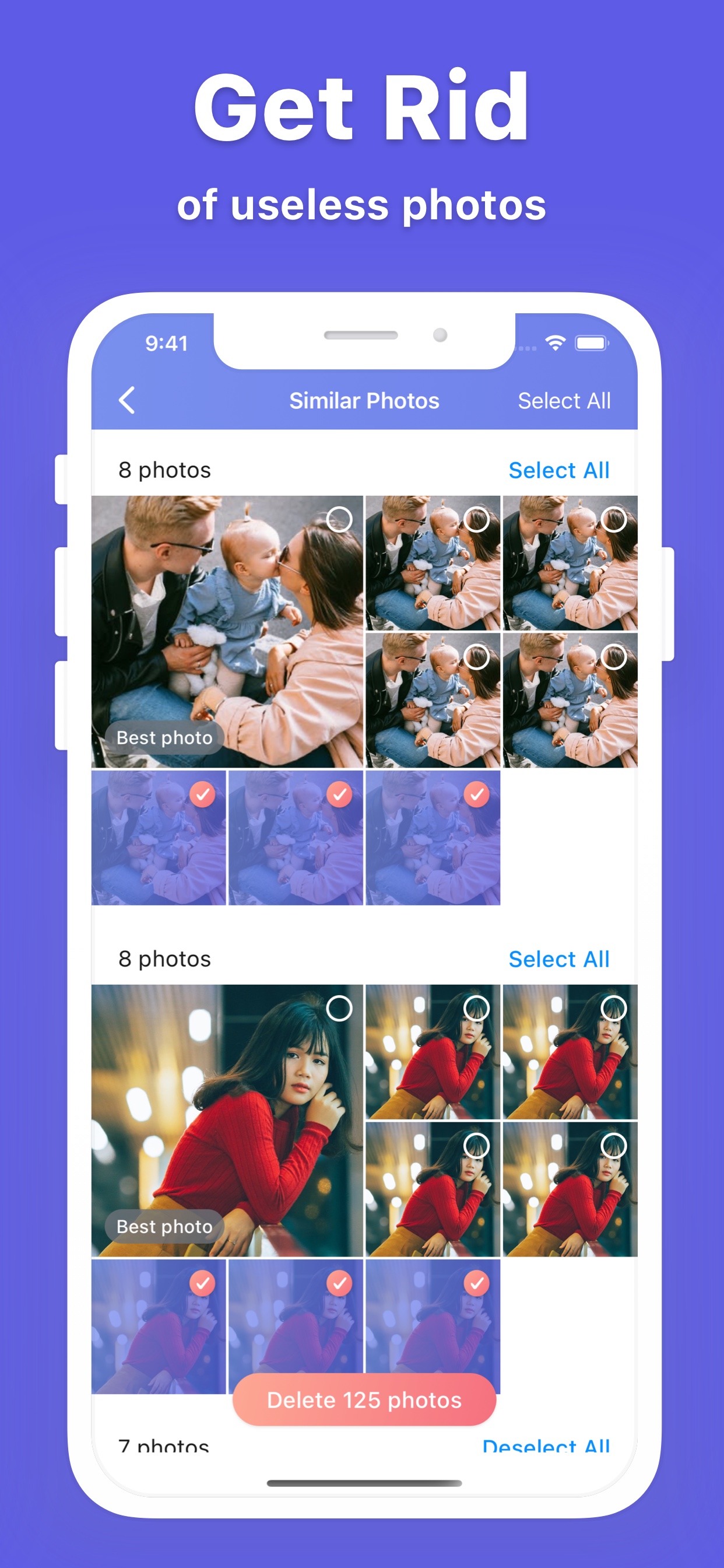 Phone Cleaner similar photos screen