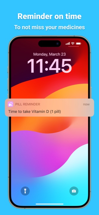Pill Reminder notification preview