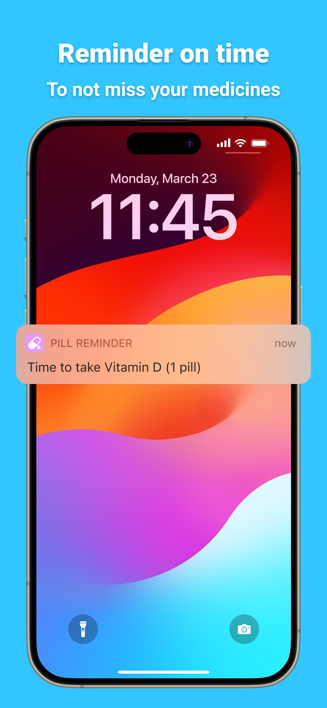 Pill Reminder notification preview
