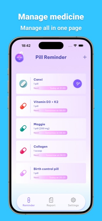Pill Reminder medicine list