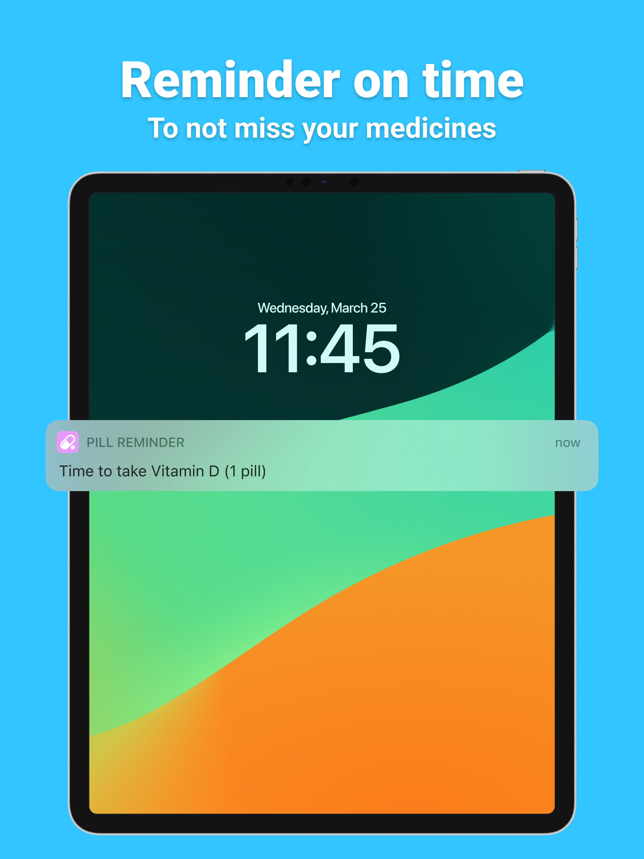 Pill Reminder on iPad