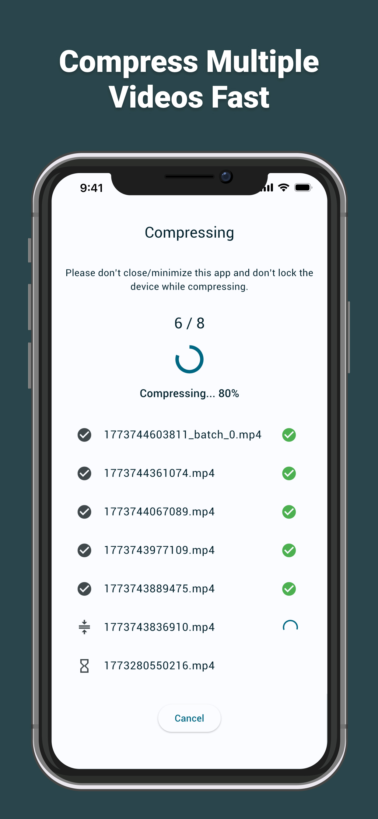 Video Compressor preset options